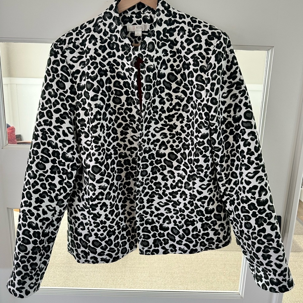 Erin Animal Print Jacket Size Large - Picture 2 of 9